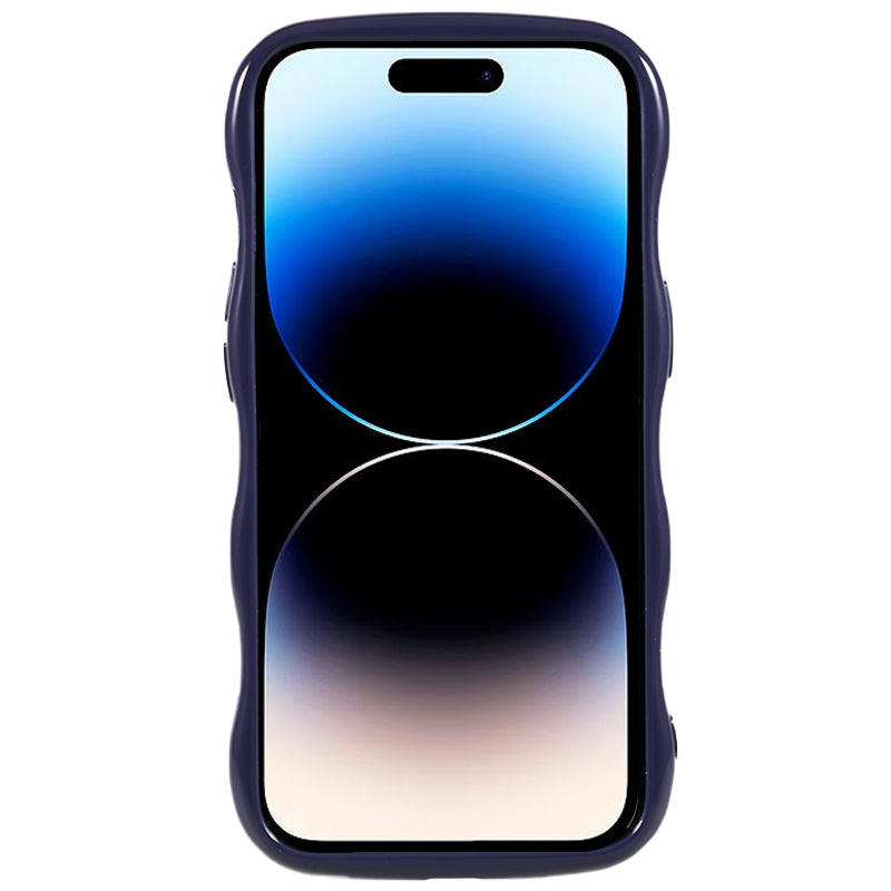 Wavy Edge Phone Case for iPhone 14 Pro Flexible TPU Anti-drop Phone Cover Wavy Edge Phone Case for iPhone 14 Pro Flexible TPU Anti-drop Phone Cover